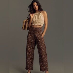 The Reese Smocked Pull-On Barrel Pants